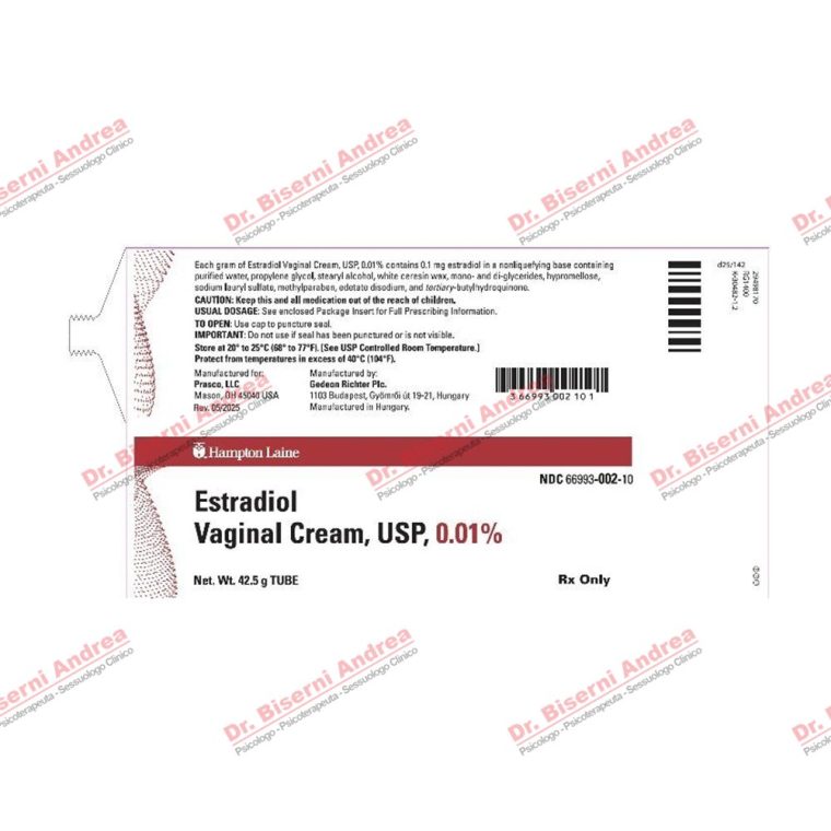 Estradiol vaginal cream for painful sex after menopause